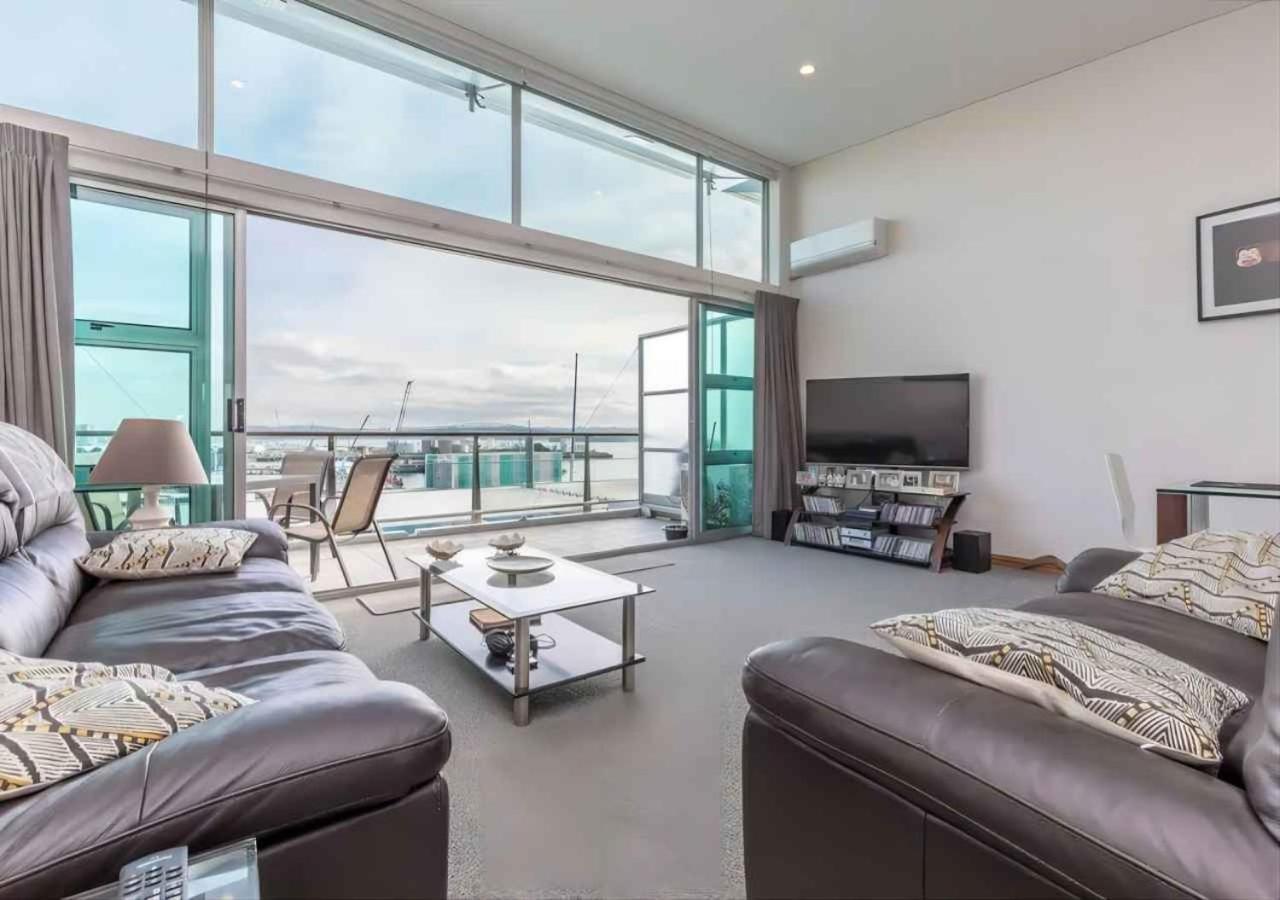Waterfront Seaview Hotel Apartment - Same Building Block As Auckland Hilton Exterior foto