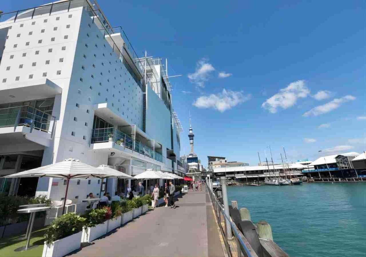 Waterfront Seaview Hotel Apartment - Same Building Block As Auckland Hilton Exterior foto