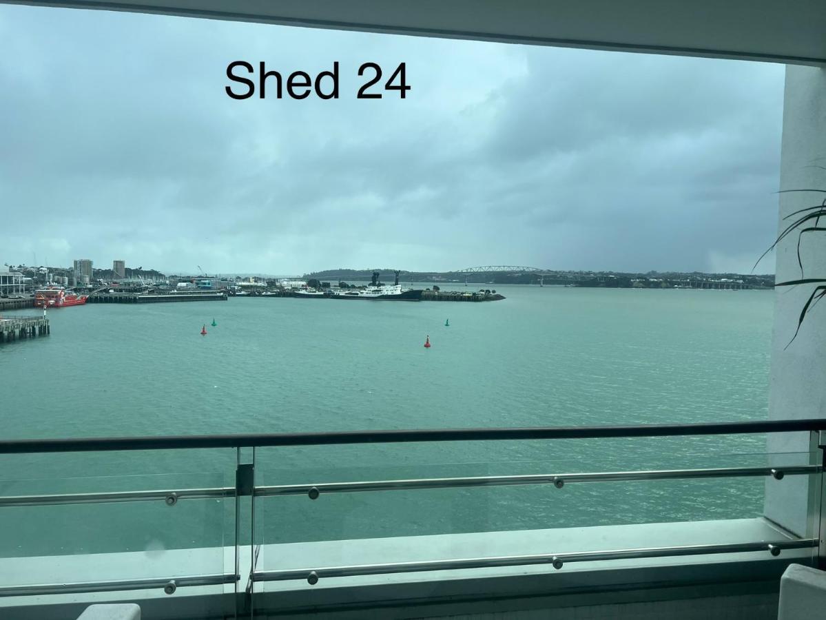 Waterfront Seaview Hotel Apartment - Same Building Block As Auckland Hilton Exterior foto